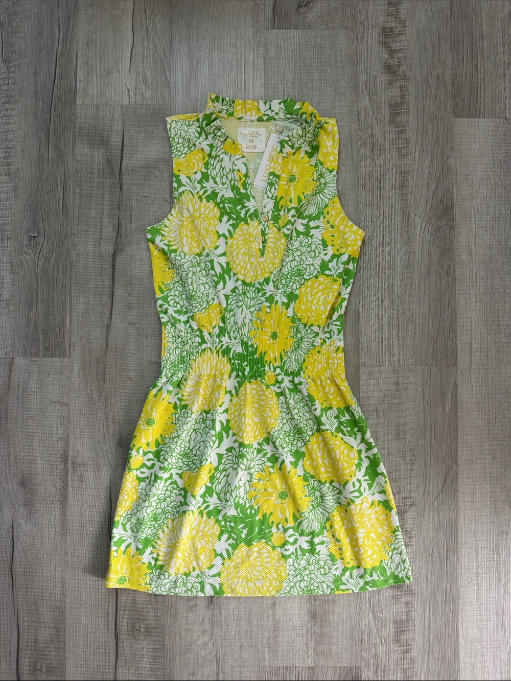 Lilly Pulitzer Love Active sleeveless dress , crocodile green mumbo jumbo